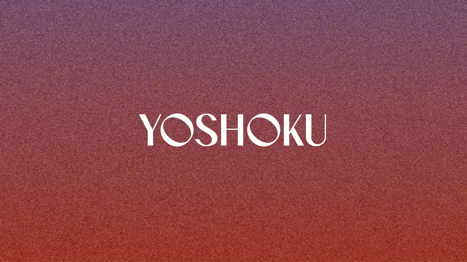 Bold white “YOSHOKU” text centered on a textured gradient background—branding for WANY Hotel’s Yoshoku concept.