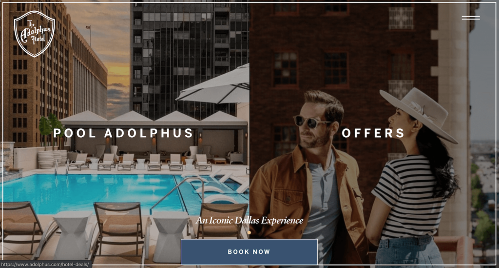 Parallels in Luxury Hospitality and Performance Marketing 2 Adolphus Hotel Website new 1